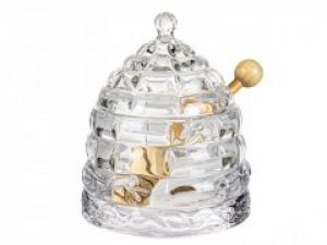 Банка для меда Lefard 10х14 см с деревянной палочкой (355-003)