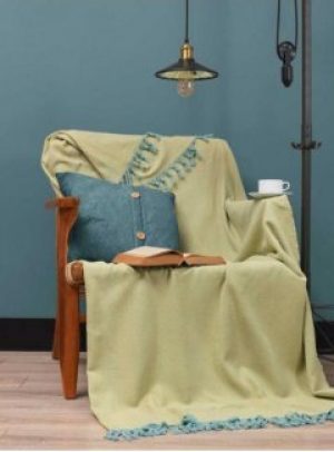 Плед Eponj Home Iplik 200х240 Sari-Mint Желтый-Ментоловый (svt-2000022251075)