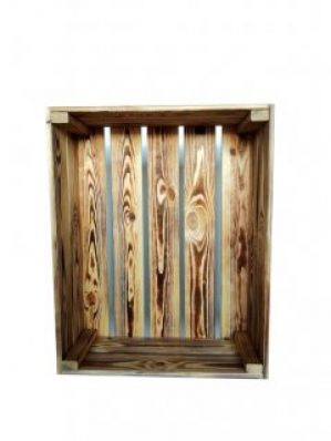 Ящик деревянный обожженный для хранения ECO WoodBox (ДхШхВ:50*40*16см)