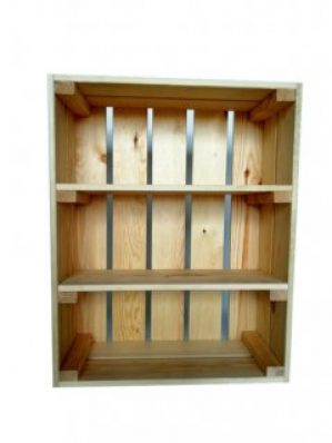 Ящик деревянный для хранения с 2 полками ECO WoodBox (ДхШхВ:50*40*16см)