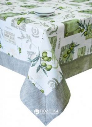 Скатерть Прованс Living Оливка с кантом 140х180 см (4820175717970)