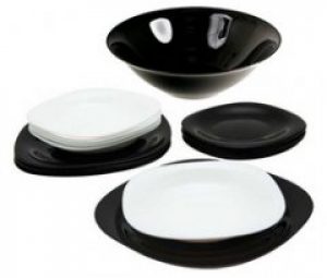 Сервиз Luminarc Carine Black/White из 19 предметов (N1491)