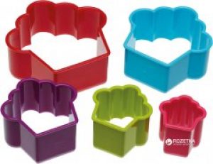 Набор формочек для печенья Kitchen Craft Colourworks Кексики 5 шт (515865)