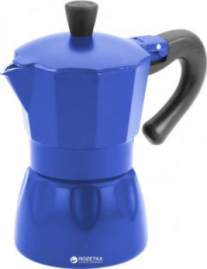 Гейзерная кофеварка эспрессо Calve 120 мл Синяя (СL-1520-С)