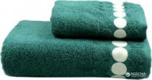 Махровое полотенце Home Line Balls 104963 70х140 Темно-зеленое (8680101124069)
