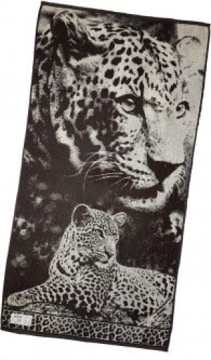 Махровое полотенце Речицкий текстиль Инстинкт 67х150 Черно-белое (4с82.111_Инстинкт)