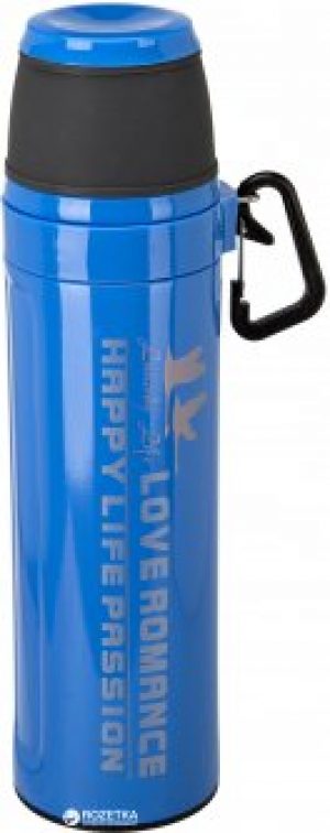 Термос с карабином Mindo Passion 550 мл Синий (md0020)