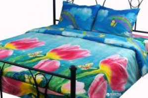 Комплект постельного белья Руно Микрофайбер 143x215 (1.52Тюльпани)