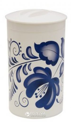 Банка для сыпучих продуктов Idea Деко Гжель 1.35 л (М 1374_г)