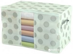 Органайзер для белья Traum 59 х 41 х 35 см Белый в серый горошек (7017-11)