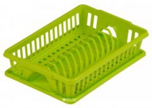 Сушилка для посуды Heidrun Kitchen-mix с поддоном Зеленая (2201_зеленый)