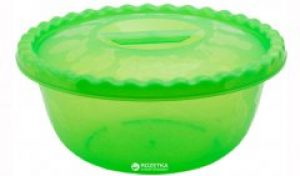 Миска круглая Idea с крышкой 3 л Салатовая (М-1316-салат.)