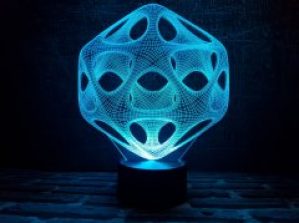 Сменная пластина для 3D ночника "Вирус" 3DTOYSLAMP