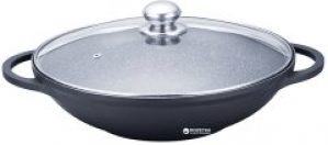Сковорода WOK Maestro Granite с крышкой 32 см (MR4832)