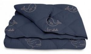 Одеяло ТЕП. Balak Home Washed Cotton light с синими китами-200х210