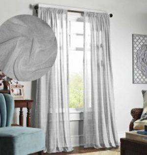 Комплект тюлей Декор-ин лен Крафт 175х265 2 шт Светло-серых (ROZ6400054985)
