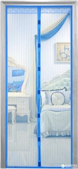 Дверная антимоскитная сетка Magnetic Mesh на магнитах Синяя (2000000044767)