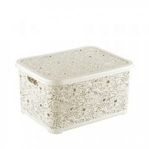 Корзина для хранения Elif Ажур 374-2 бежевая