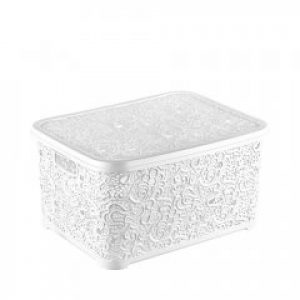 Корзина для хранения Elif Ажур 324-1 белая