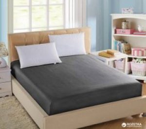 Простынь на резинке U-tek Home Sateen 160x200х25 см Iron Grey (HSIGF160200)