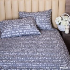 Комплект постельного белья Novita Ранфорс 40-0915 Grey 150х215x2 (ROZ6205021514)