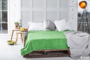 Простынь махровая Novita 180x200 см Green (ROZ6205021553)