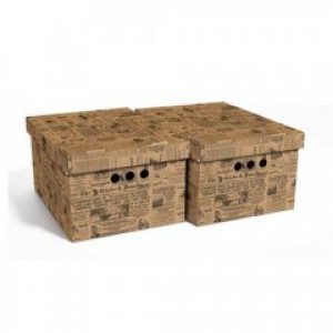 Набор картонных ящиков для хранения А4