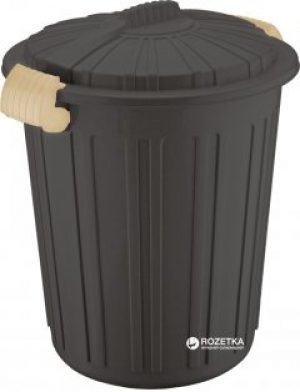 Бак для мусора Irak Plastik Luxury №5 Herkul на 73 л Eko Шоколад (5828kmd)