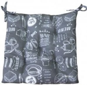 Подушка Прованс Breakfast Grey для стула 40х40 (4823093408142)