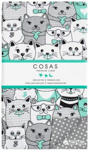 Пододеяльник Cosas Бязь Премиум Cats Dotsq 155х215 (4822071235275)
