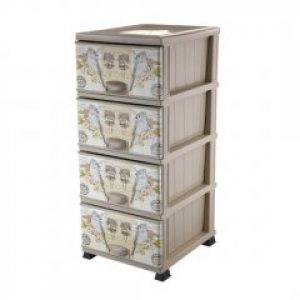 Комод пластиковый Elif Попугаи 298-18