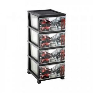 Комод пластиковый Elif Лондон 298-9