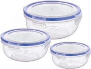 Набор круглых контейнеров Bager Cook&Lock 3 шт (BG-518)