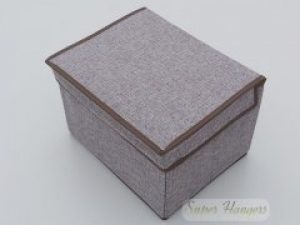 Коробка органайзер для хранения STN темно серого цвета 252017