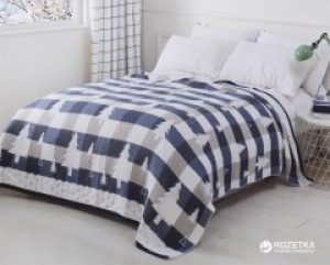 Покрывало Home Line 137647 Елочка 150х200 Cинее (2600001376470)