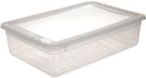 Ящик для хранения Keeeper Basixx 26 x 14 x 39 см 11 л с крышкой Прозрачный (579kee-прозрачный)