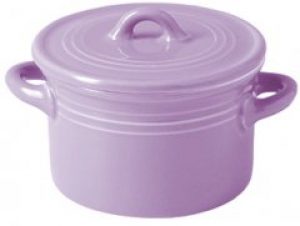 Круглая кастрюлька Fissman Coco 10 х 6 см 0.275 л Фарфор (6179)