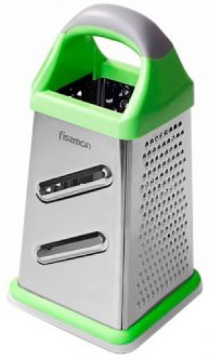 Терка четырехсторонняя Fissman 22 см с контейнером Green (8599.З)