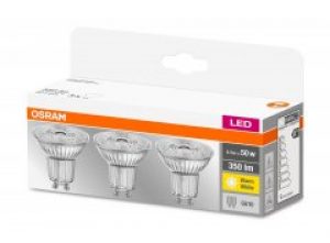 Набор светодиодных ламп OSRAM BASE PAR16 50 36° 4.3W 2700К GU10 3 шт (4058075818392)