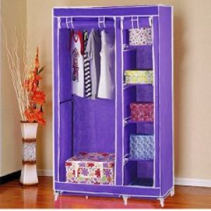 Тканевый шкаф кофр на 2 секции Trustup 110х45х175 см Сиреневый (28109-05)