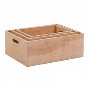 Ящики деревянные для хранения вещей SPMK BOX-комплект (ДхШхВ:400х300х155 мм) (BOX4)