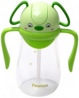 Бутылка для воды и напитков детская Fissman 400 мл Зеленая (6853.З)