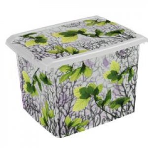 Ящик для хранения Keeeper SpringLeaves 20л с крышкой 2820