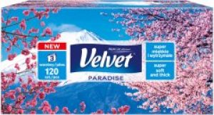 Салфетки Velvet Paradise трехслойные 120 шт (5901478004987)