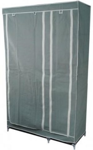 Портативный шкаф-органайзер Supretto Home на 2 секции 103х42х176 см Серый (4507-0003)