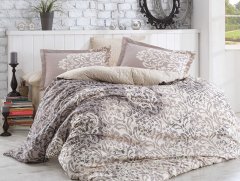 Комплект постельного белья Hobby Flannel Serenity 200х220 Бежевый (8698499140202)