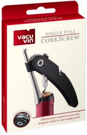 Штопор Vacu Vin Single Pull Corkscrew Black (68854606)