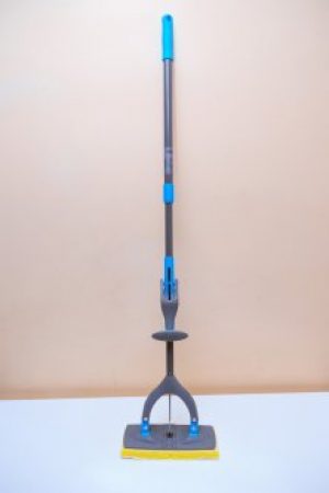 Швабра с губкой и отжимом Швеция Smart Серо-голубой (024)