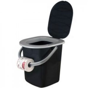 Ведро-туалет BranQ 22л 1306 Черно-серое