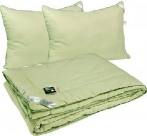 Комплект Руно Бамбук Одеяло 200х220 + Подушки 50х70 х 2 шт салатовый (925.52БКУ_салатовий) (4820041939031)